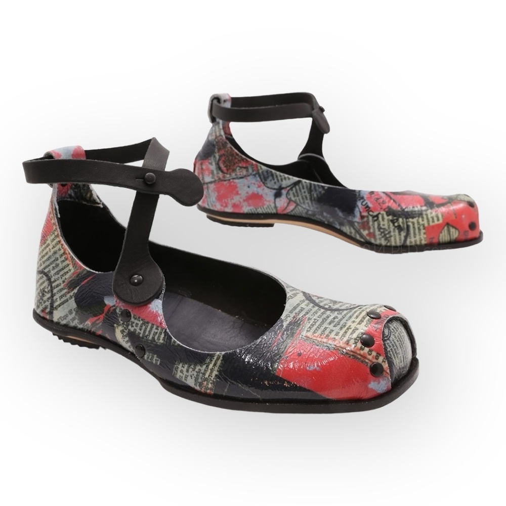 Colorful Mary Jane Flats - Picture 2 of 12